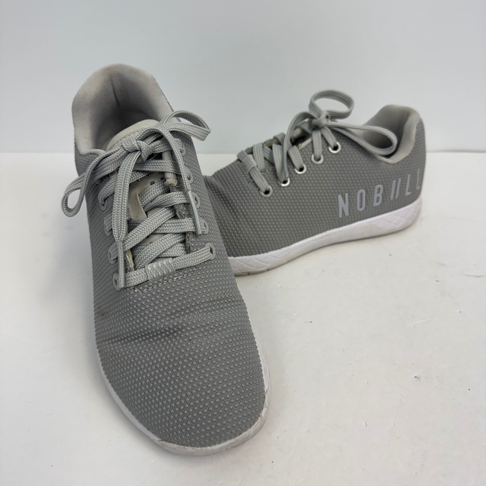 NOBULL Grey Mesh Trainer Womens Size 7 Low Top CrossFit Gym Shoes